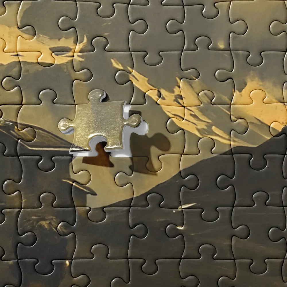 Journey Through Golden Peaks | Jigsaw Puzzle | 252/520 pieces