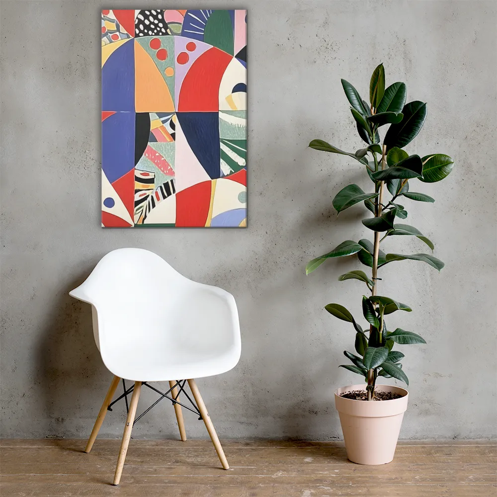 Dynamic Mosaic Symmetry | Canvas | 24″×36″