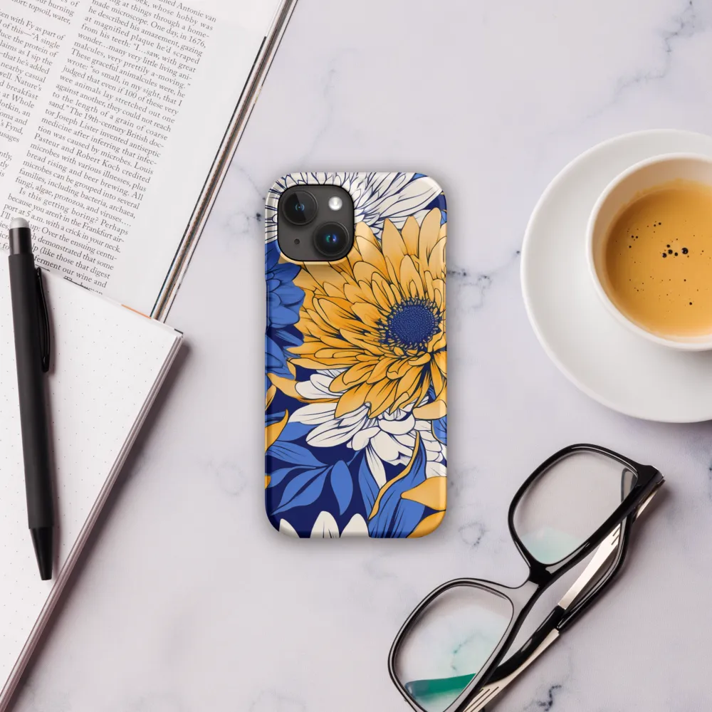 Floral Harmony in Blue and Yellow
