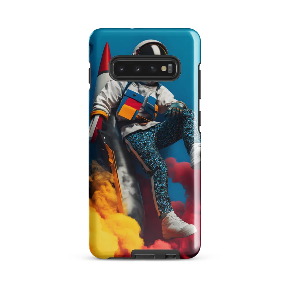 Lift Off: A Colorful Cosmic Journey | Phone Case |  S10 Plus | Tough Case | Glossy