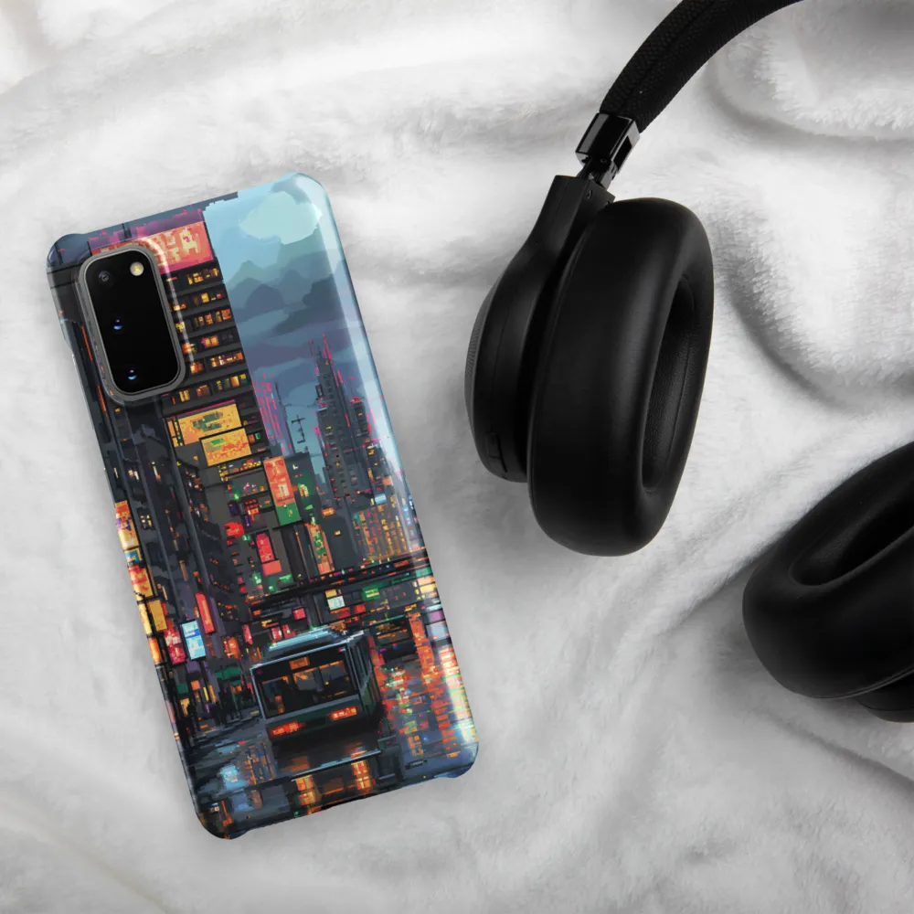 Neon Dreams: A Pixelated Urban Night
