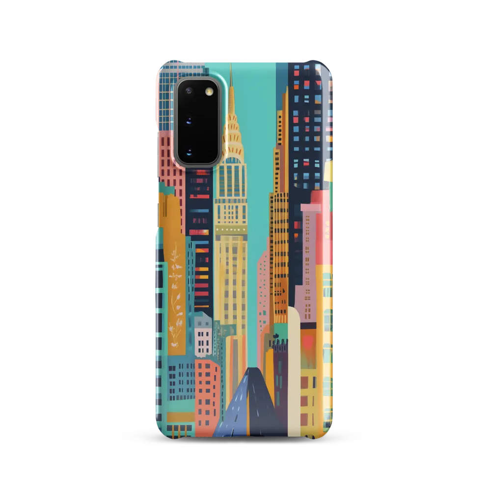 Vibrant Cityscape: A Modern Urban Journey | Phone Case |  S20 | Snap Case | Glossy
