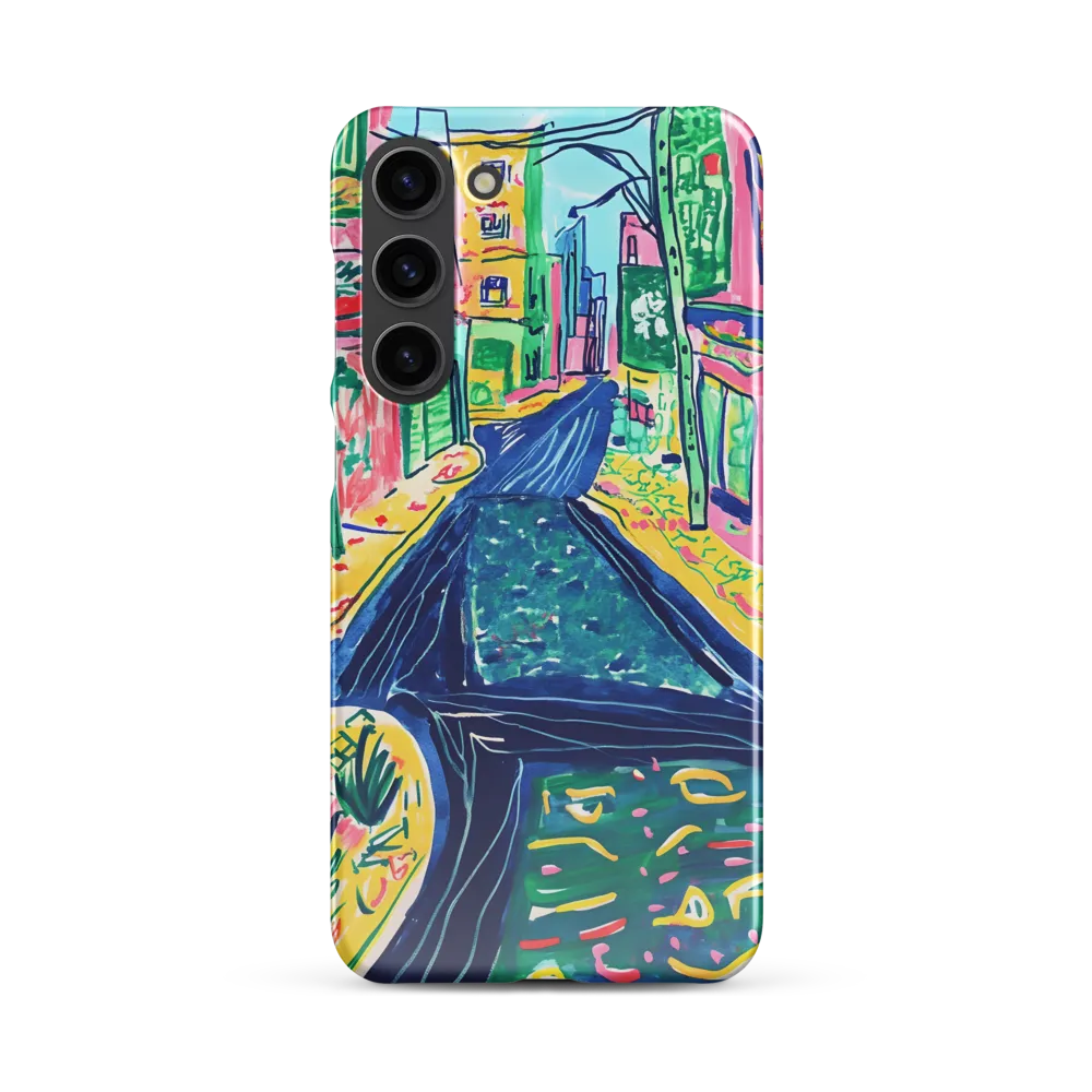 Dreamy Street in Vibrant Hues