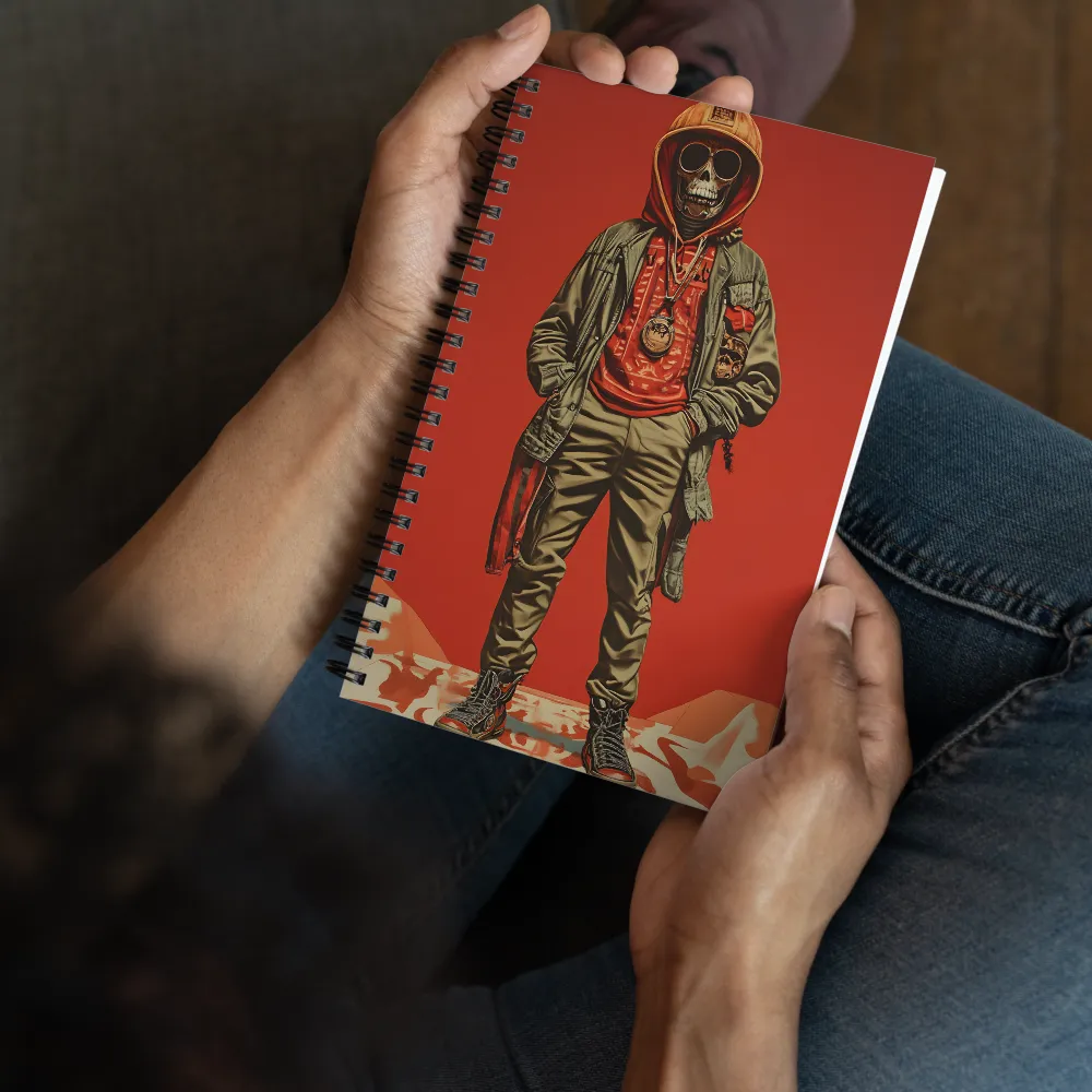 Urban Rebellion: The Skeleton Icon | Spiral Notebook