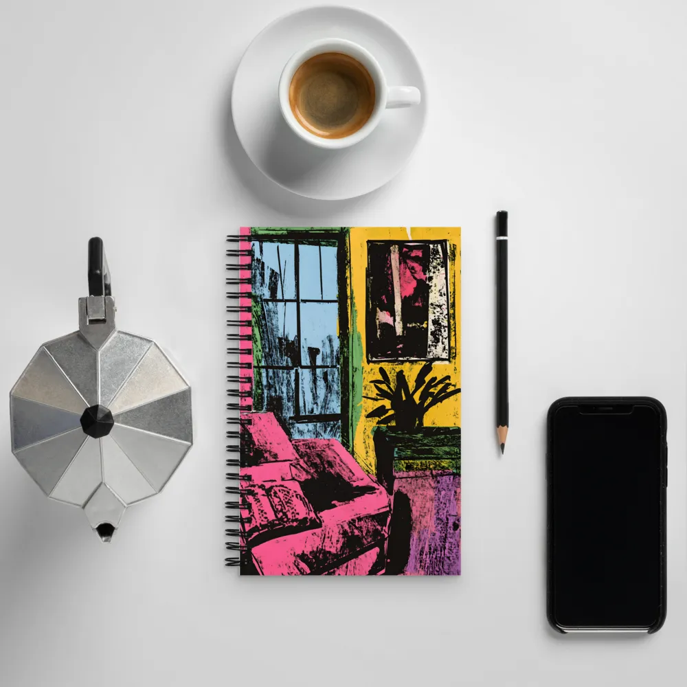 Vibrant Living: A Playful Interior | Spiral Notebook