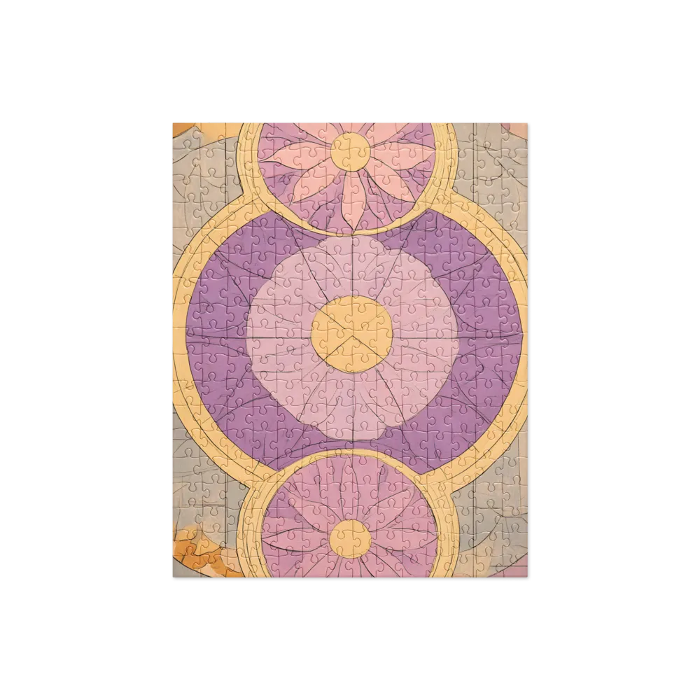 Serenity in Floral Geometry | Jigsaw Puzzle | 252 pieces