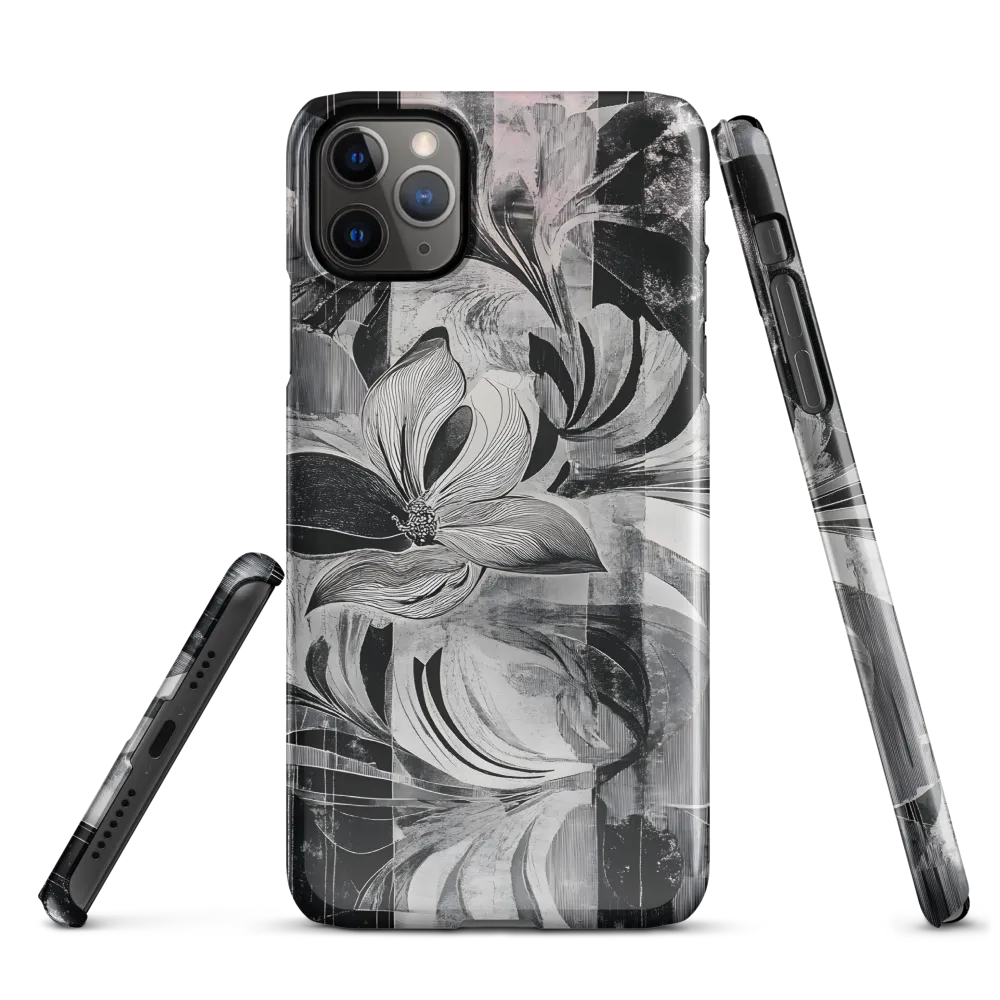 Floral Fusion in Monochrome | Phone Case |  11 Pro Max | Snap Case | Glossy