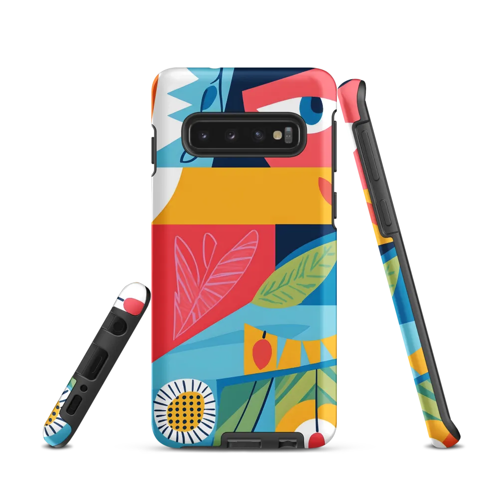 Vibrant Geometric Visage