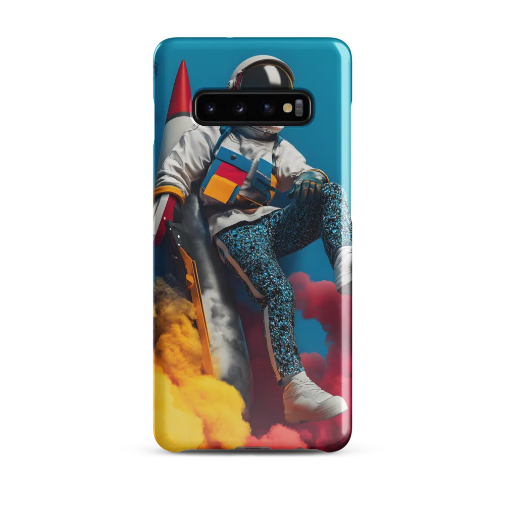 Lift Off: A Colorful Cosmic Journey | Phone Case |  S10 Plus | Snap Case | Glossy