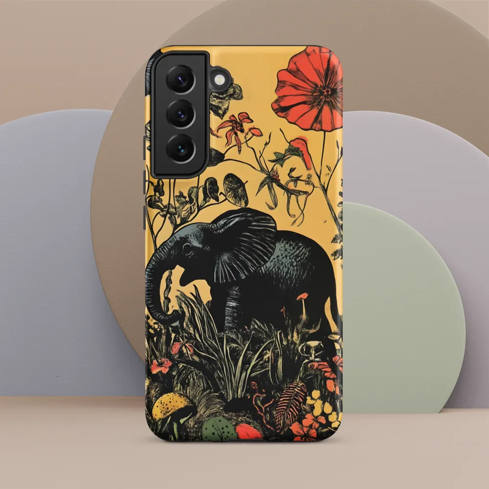 Floral Majesty: The Elephant's Sanctuary