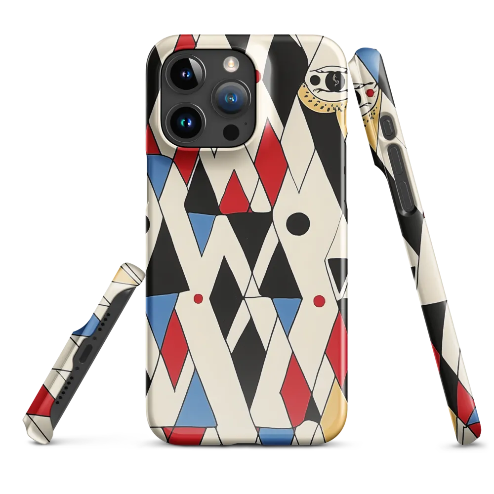 Dynamic Geometric Symphony | Phone Case |  15 Pro Max | Snap Case | Glossy