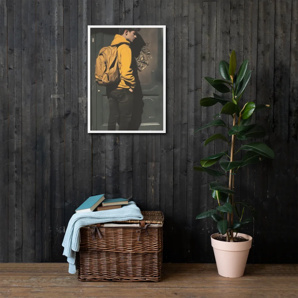 Silent Reflection | Canvas with White Frame | 20″×28″
