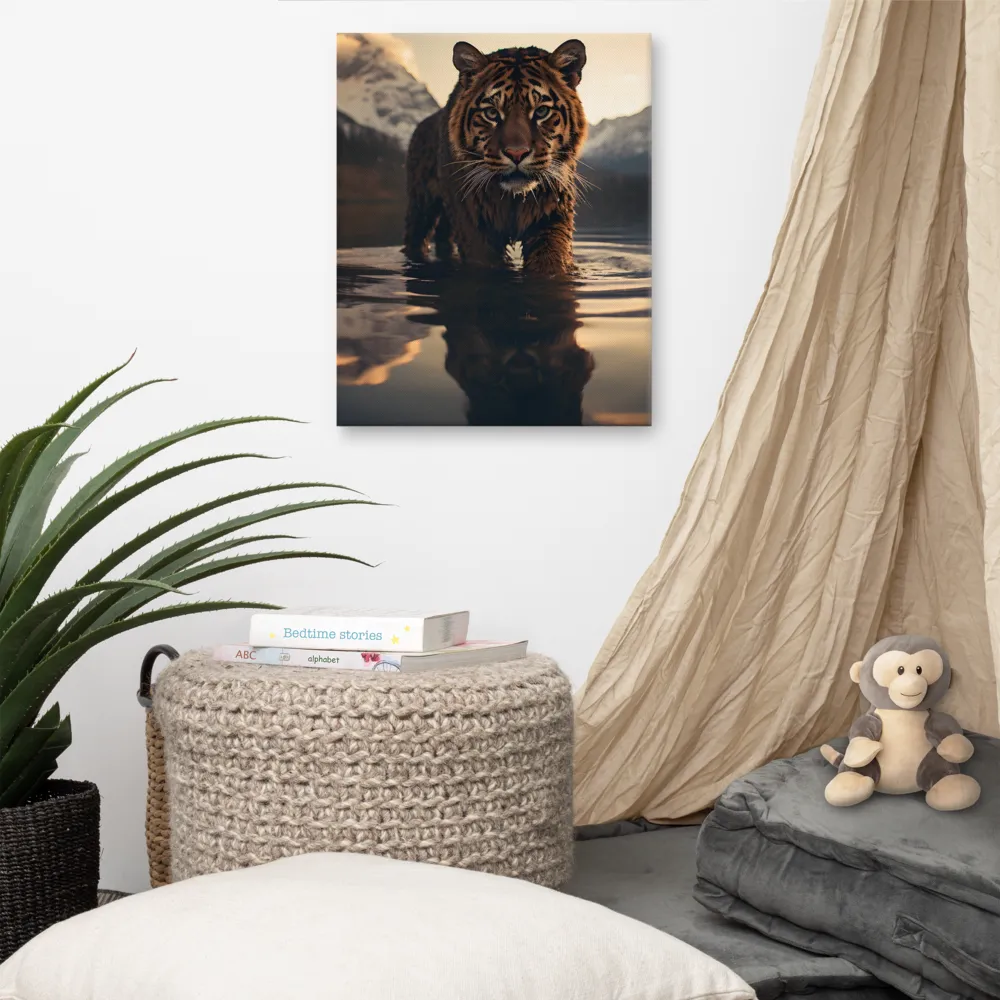 Majestic Reflection: The Tiger's Domain