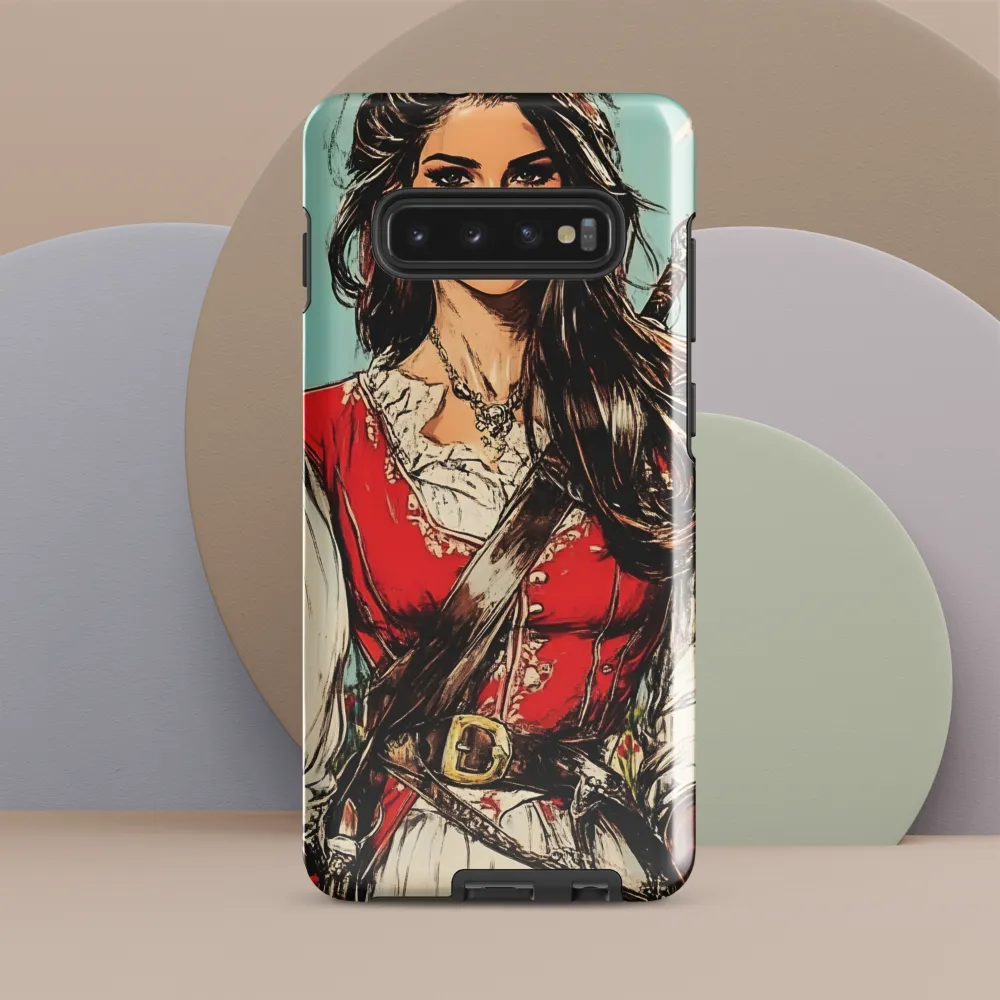 Fearless Pirate Queen | Phone Case |  S10 Plus | Tough Case | Glossy