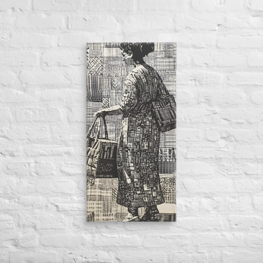 Urban Reflections: A Shopping Narrative | Canvas | 16″×32″