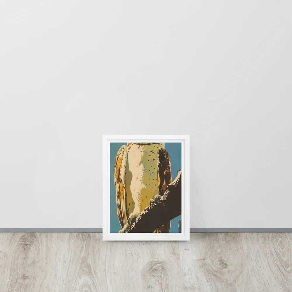 The Guardian of the Urban Wild | Canvas with White Frame | 8″×10″
