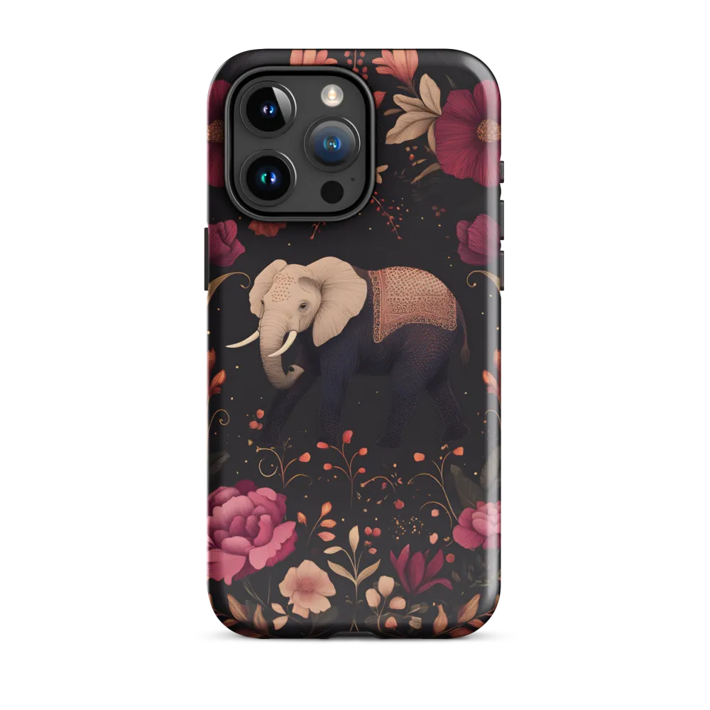 Whispers of the Wild: Elephants and Blooms