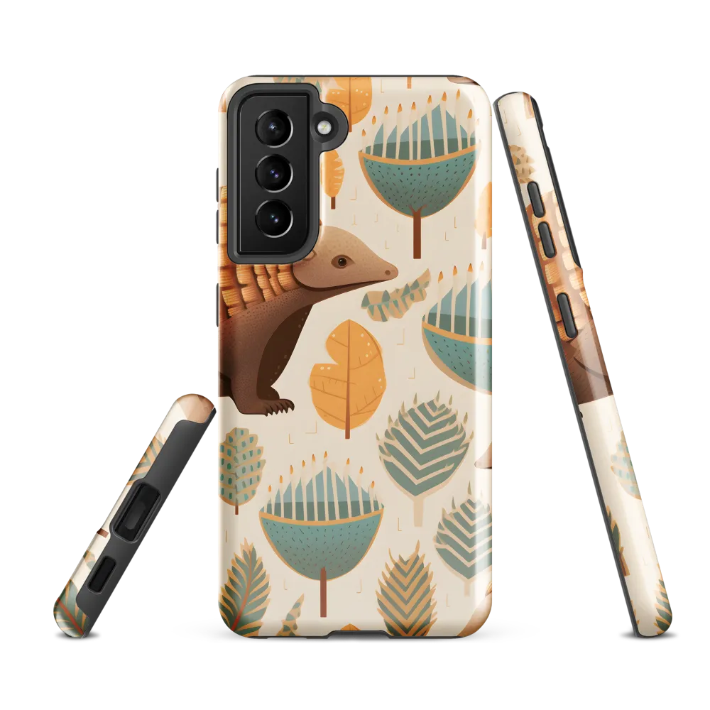 Pangolins in a Whimsical Habitat