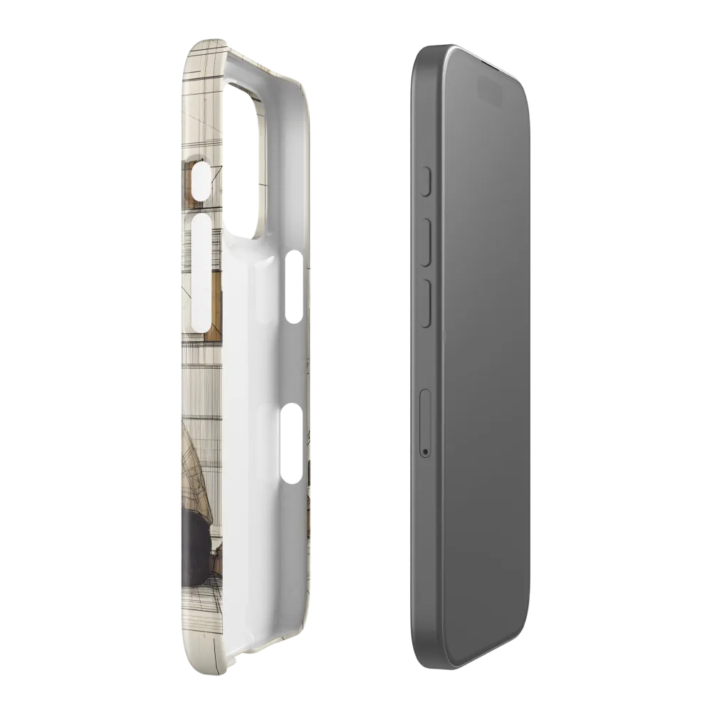 Quiet Reflections in Line | Phone Case |  16 Pro | Snap Case | Glossy