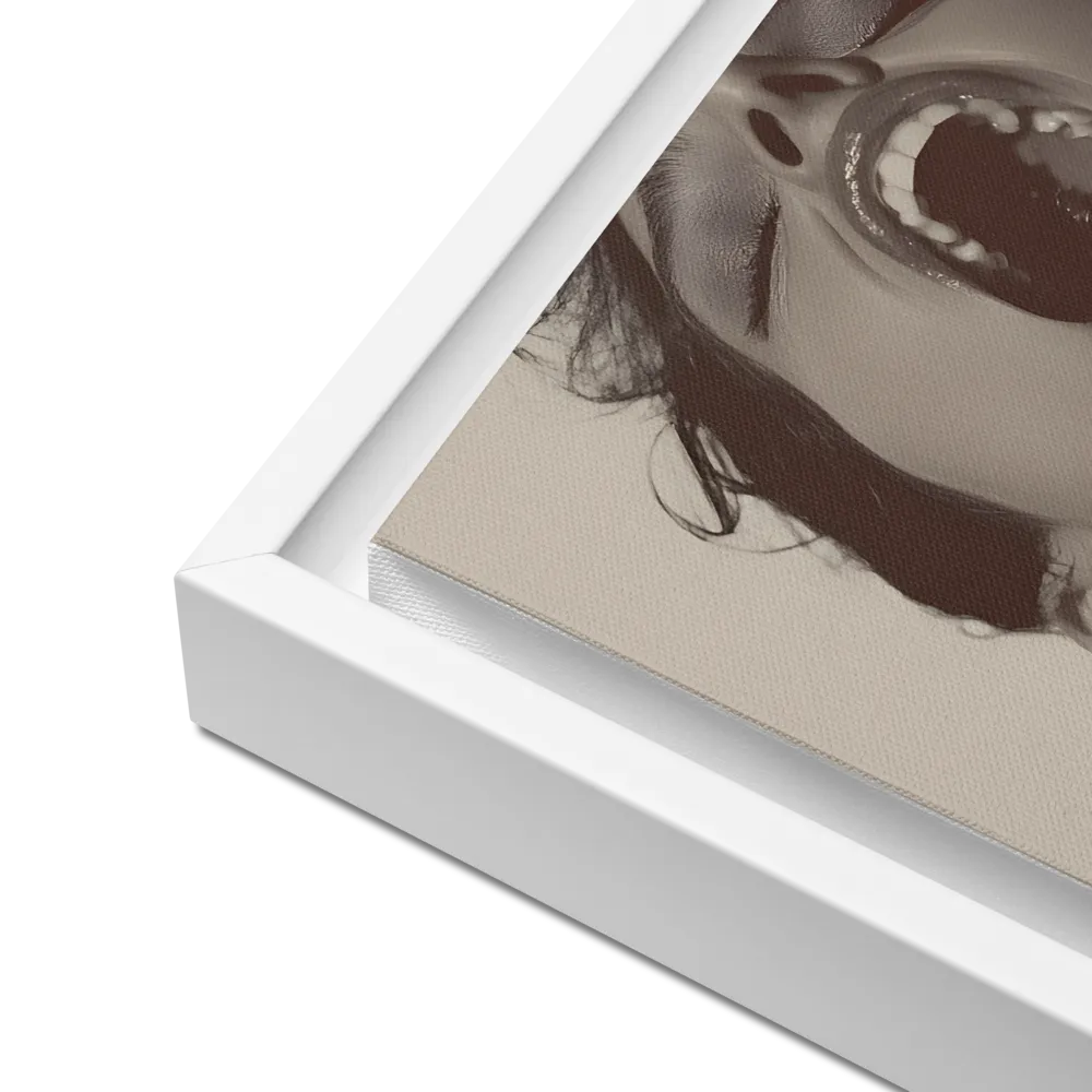 Echoes of Emotion | Canvas with White Frame | 16″×16″