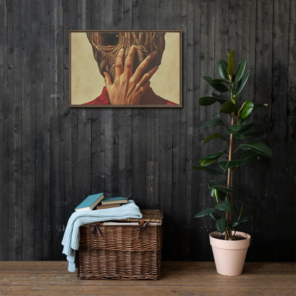 The Mask of Roots | Canvas with Brown Frame | 20″×30″