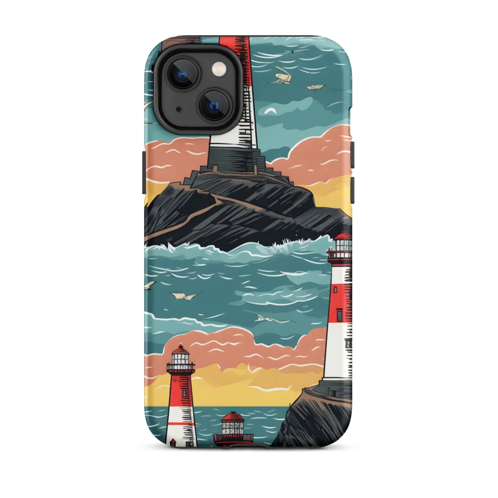 Lighthouses in a Whimsical Ocean