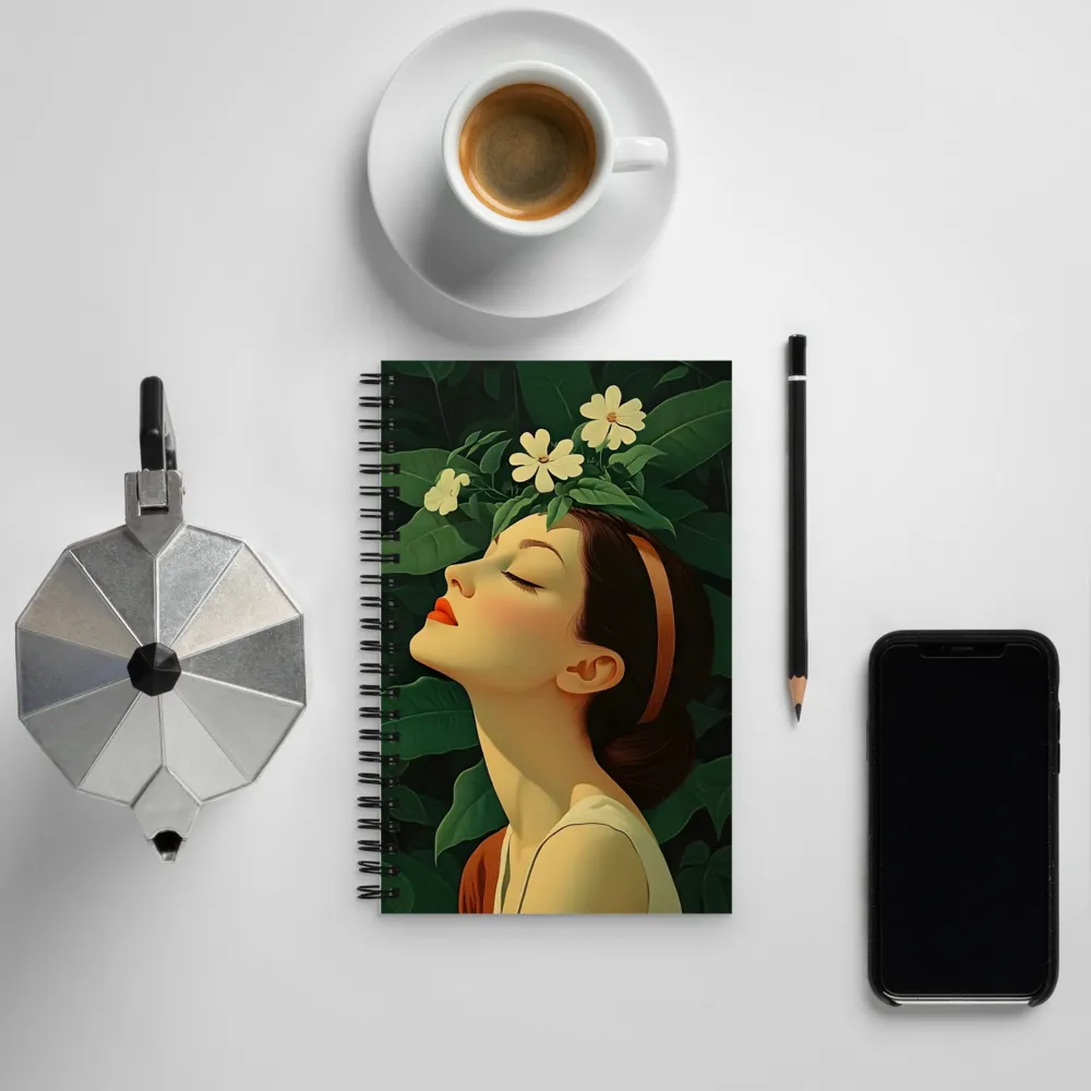 Serenity in Bloom | Spiral Notebook