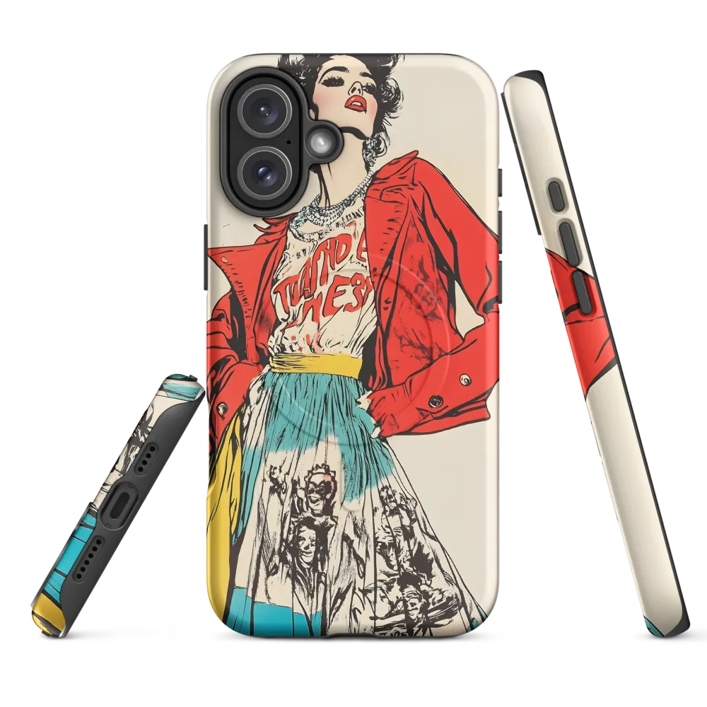 Vibrant Elegance: A Pop Art Fashion Statement