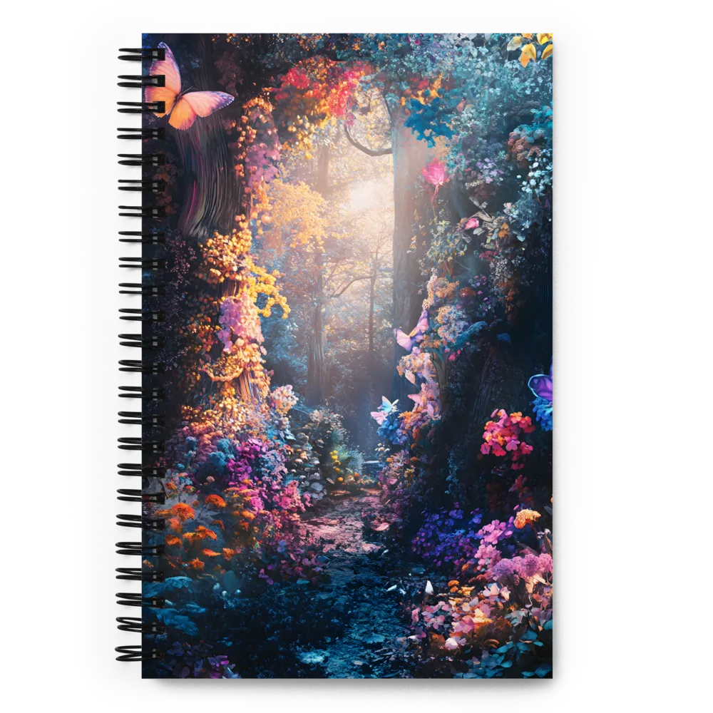 Enchanted Butterfly Forest | Spiral Notebook