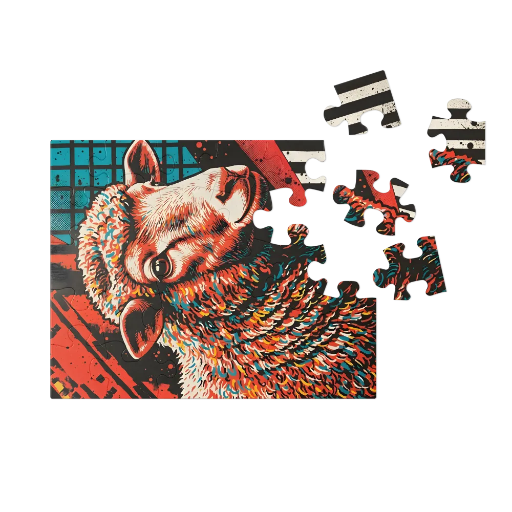 Chromatic Sheep 
 Jigsaw Puzzle in Tin Box