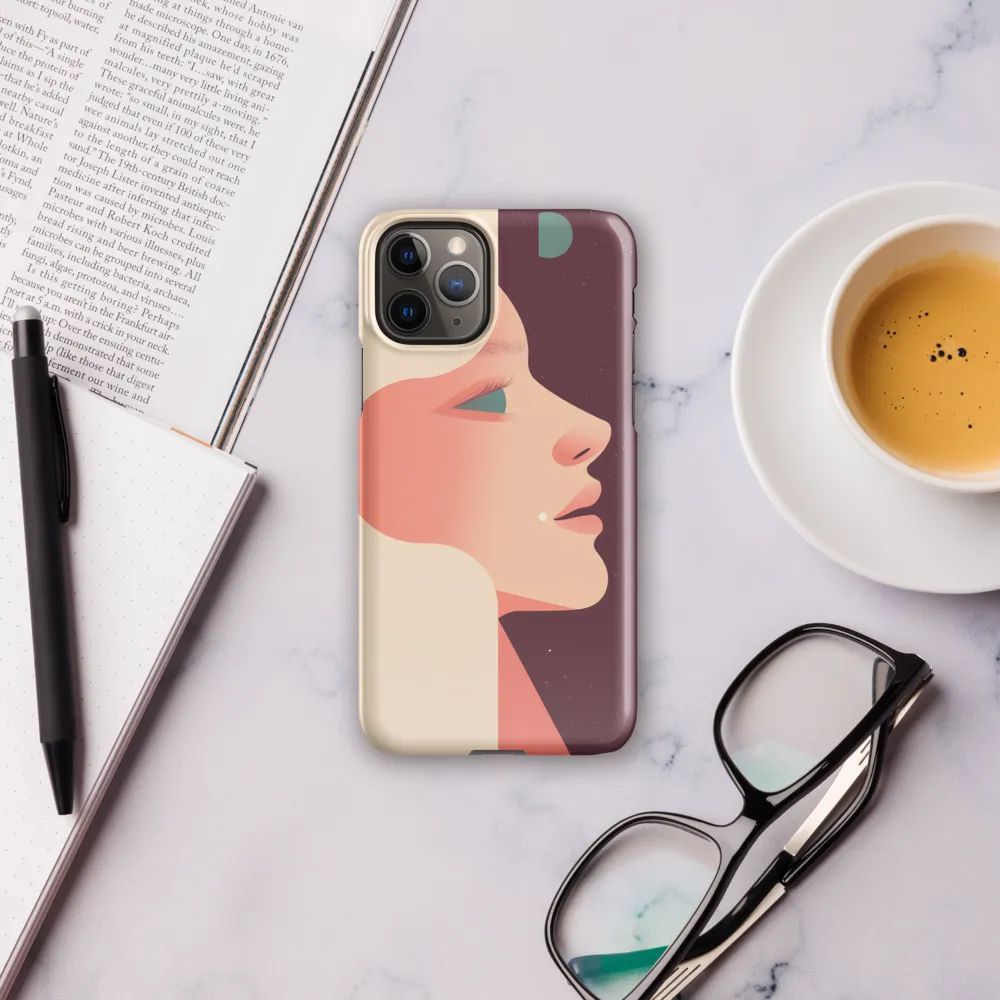 Profile in Peach and Burgundy
