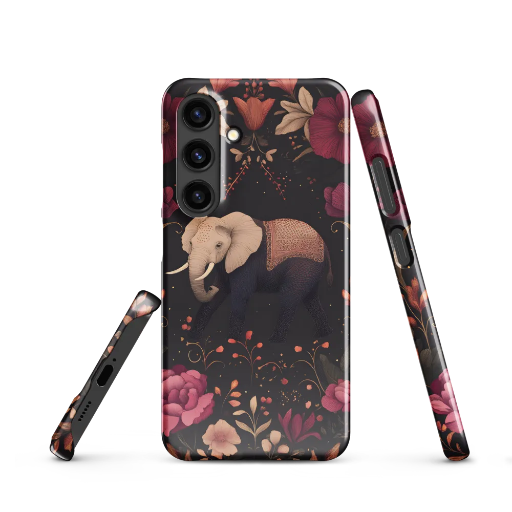 Whispers of the Wild: Elephants and Blooms