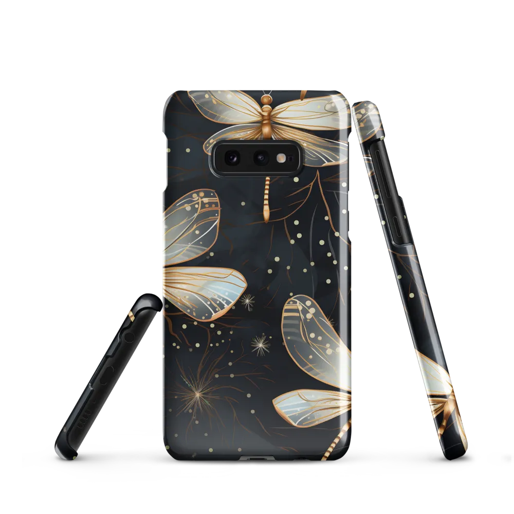 Ethereal Dance: Dragonflies in a Midnight Garden