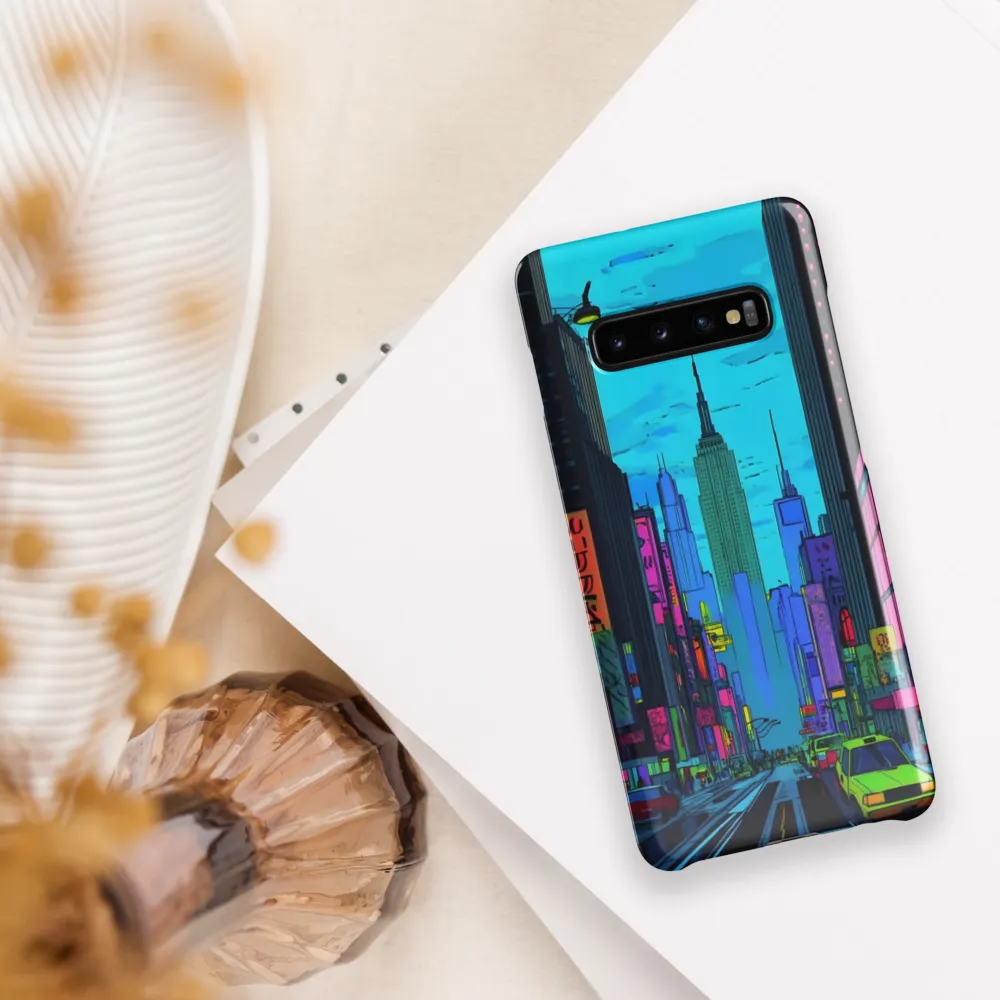 Neon Dreams of the City | Phone Case |  S10 Plus | Snap Case | Glossy