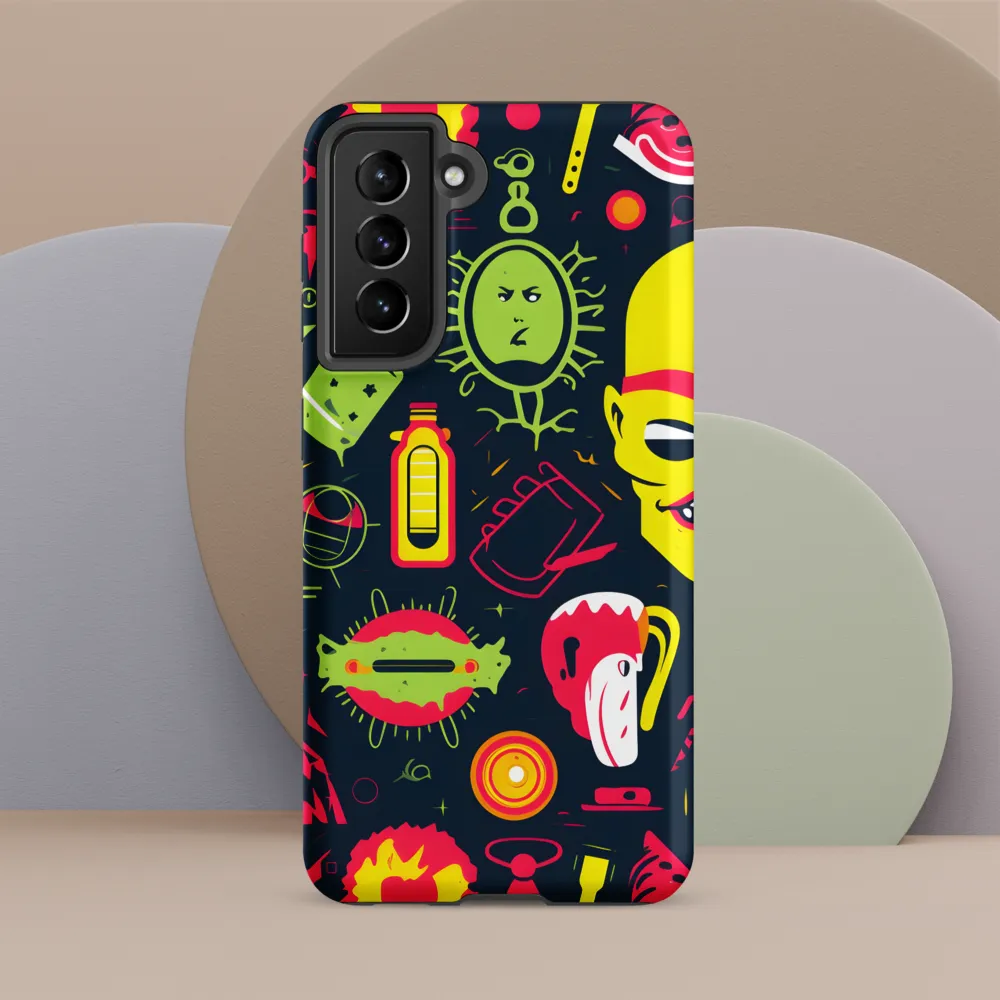 Neon Revelry: A Quirky Exploration of Modern Pop Art