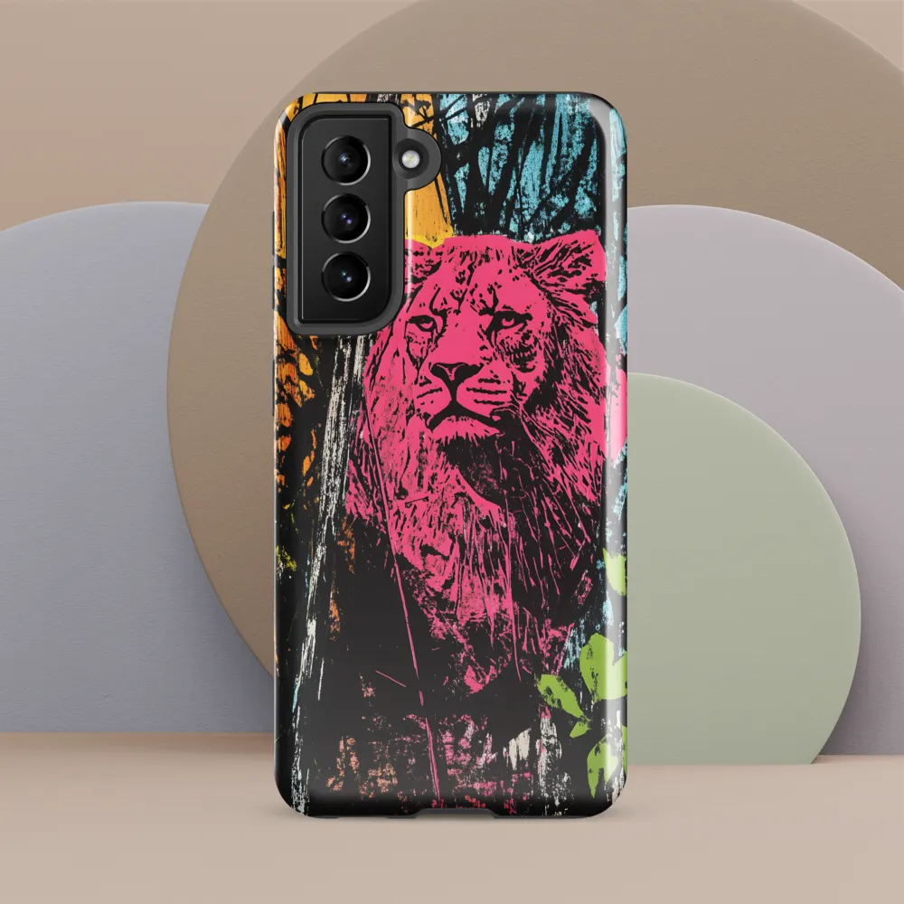Fierce Vibrance: The Pink Lion