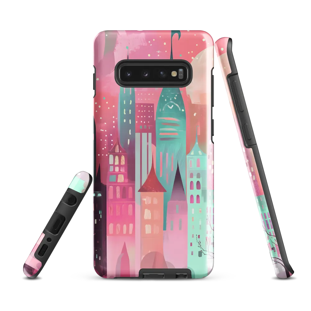 Whimsical City at Dusk | Phone Case |  S10 Plus | Tough Case | Glossy