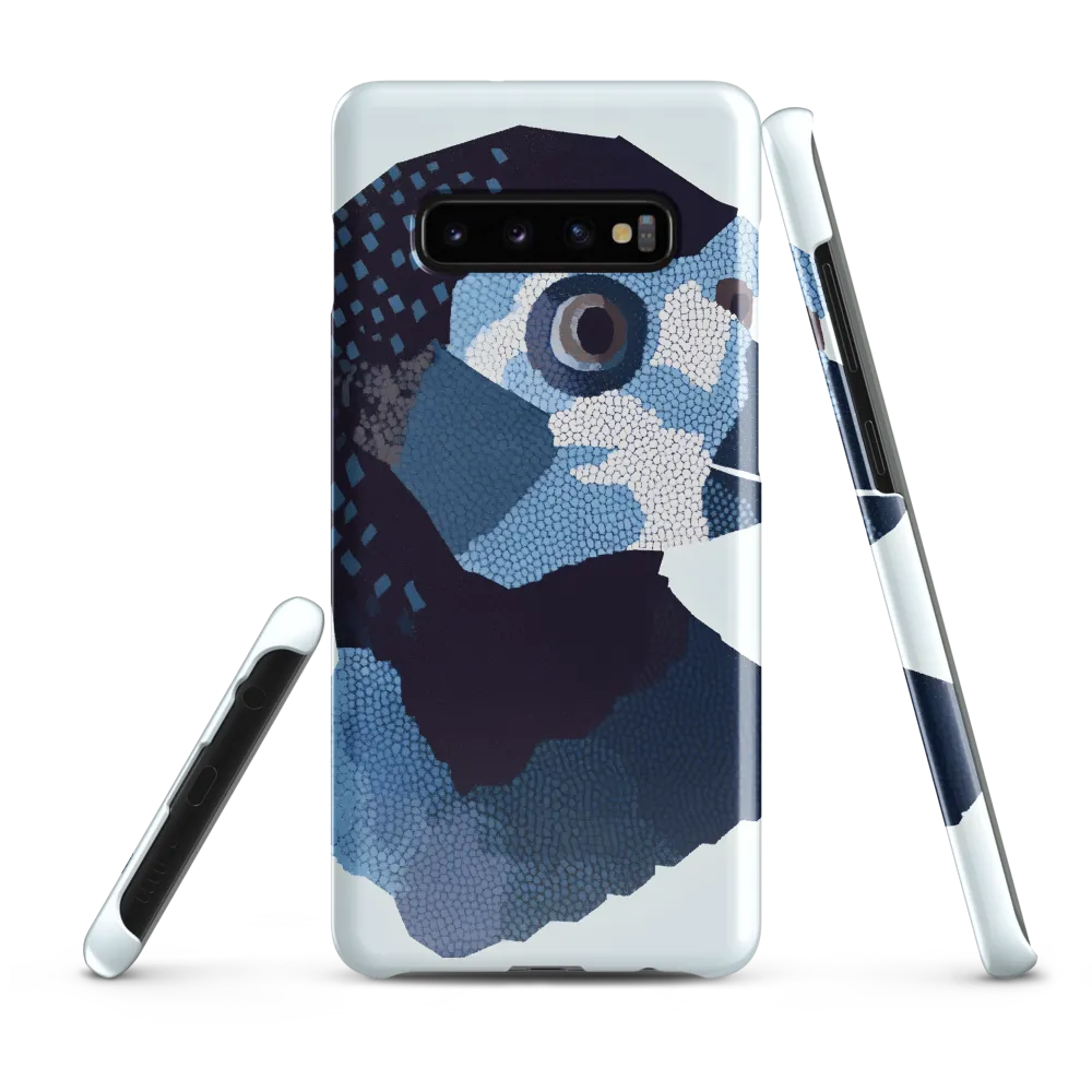 Abstract Avian Portrait in Blue | Phone Case |  S10 Plus | Snap Case | Glossy