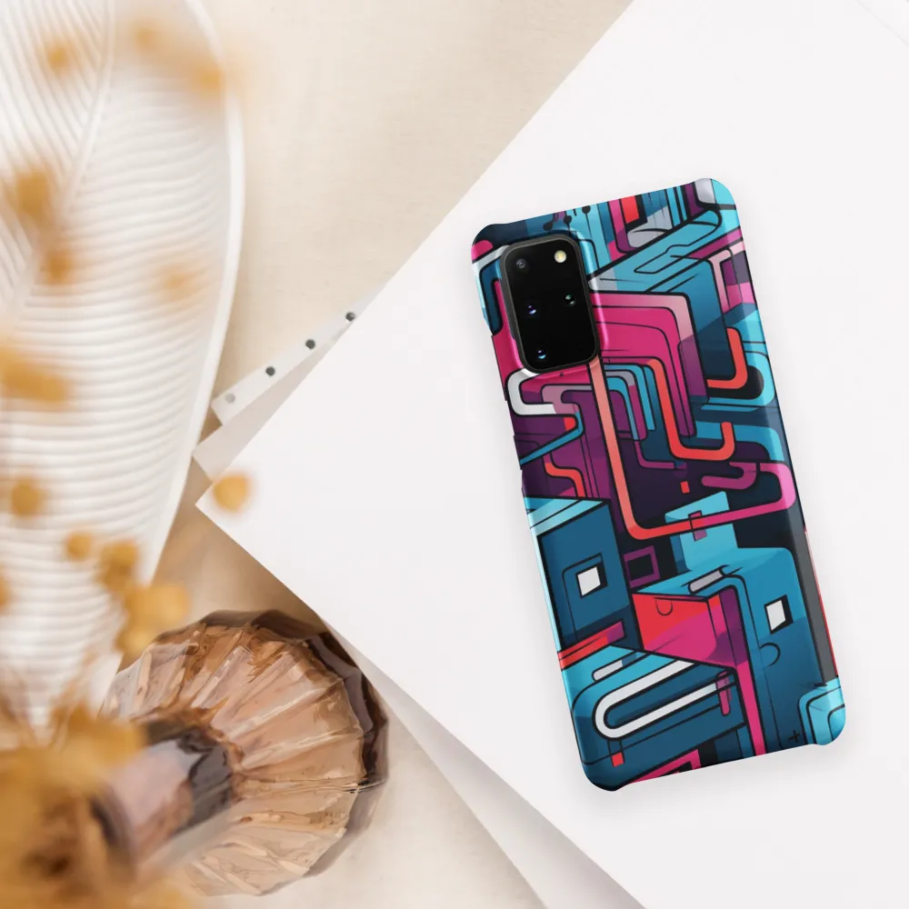 Dynamic Geometry: A Colorful Interplay | Phone Case |  S20 Plus | Snap Case | Matte