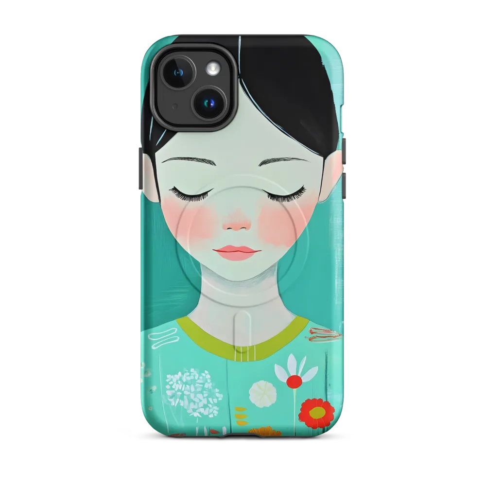 Tranquil Blossom | Phone Case |  14 Plus | MagSafe® Tough Case | Matte