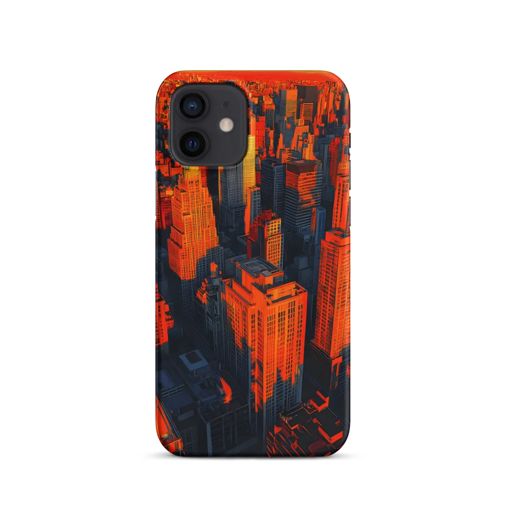 Urban Dawn: A Digital Ode to Skyscrapers | Phone Case |  12 | Snap Case | Matte