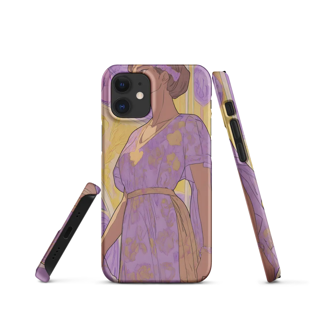 Elegance in Floral Harmony | Phone Case |  12 Mini | Snap Case | Matte