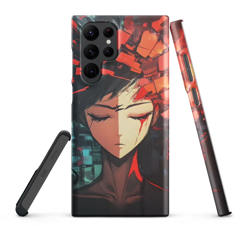 Fragmented Mind: The Silent Struggle | Phone Case |  S22 Ultra | Snap Case | Matte