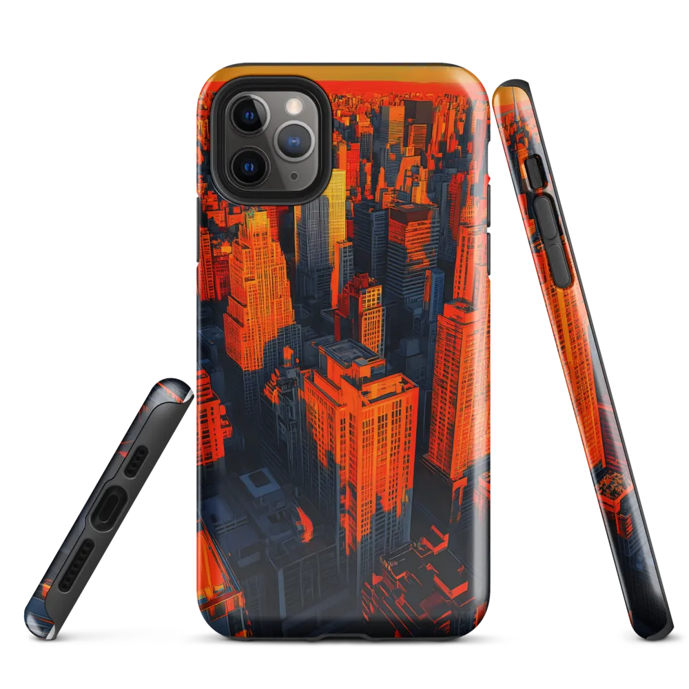 Urban Dawn: A Digital Ode to Skyscrapers | Phone Case |  11 Pro Max | Tough Case | Glossy