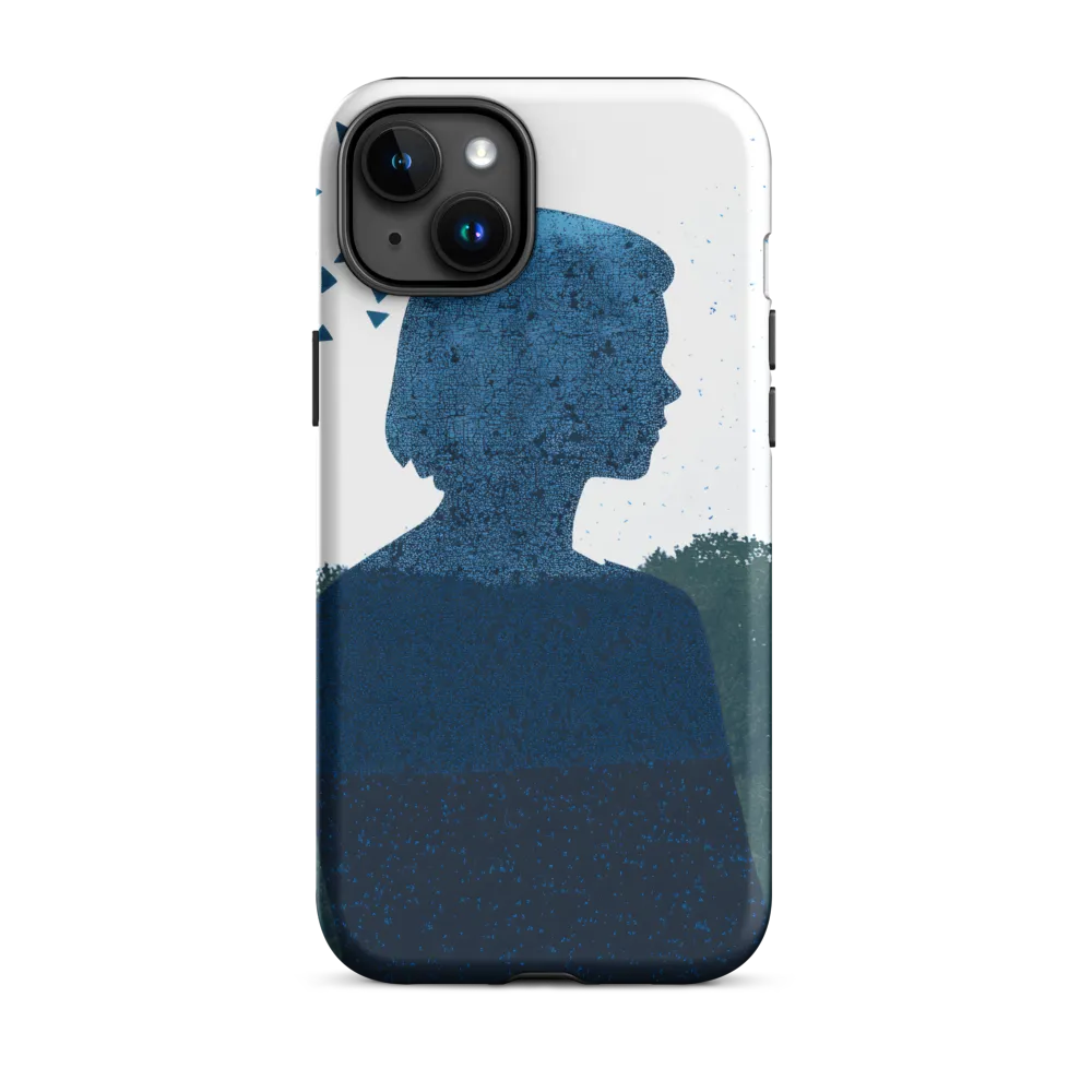 Blue Contemplation | Phone Case |  15 Plus | Tough Case | Matte