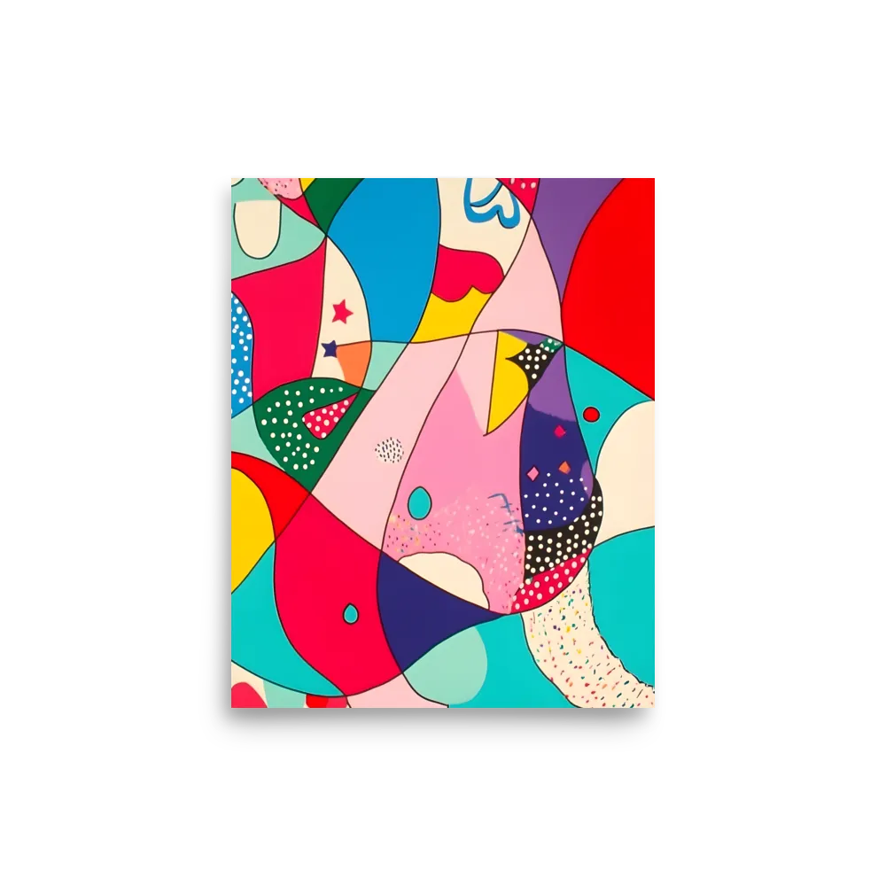 Playful Geometry in Color | Poster | 8″×10″