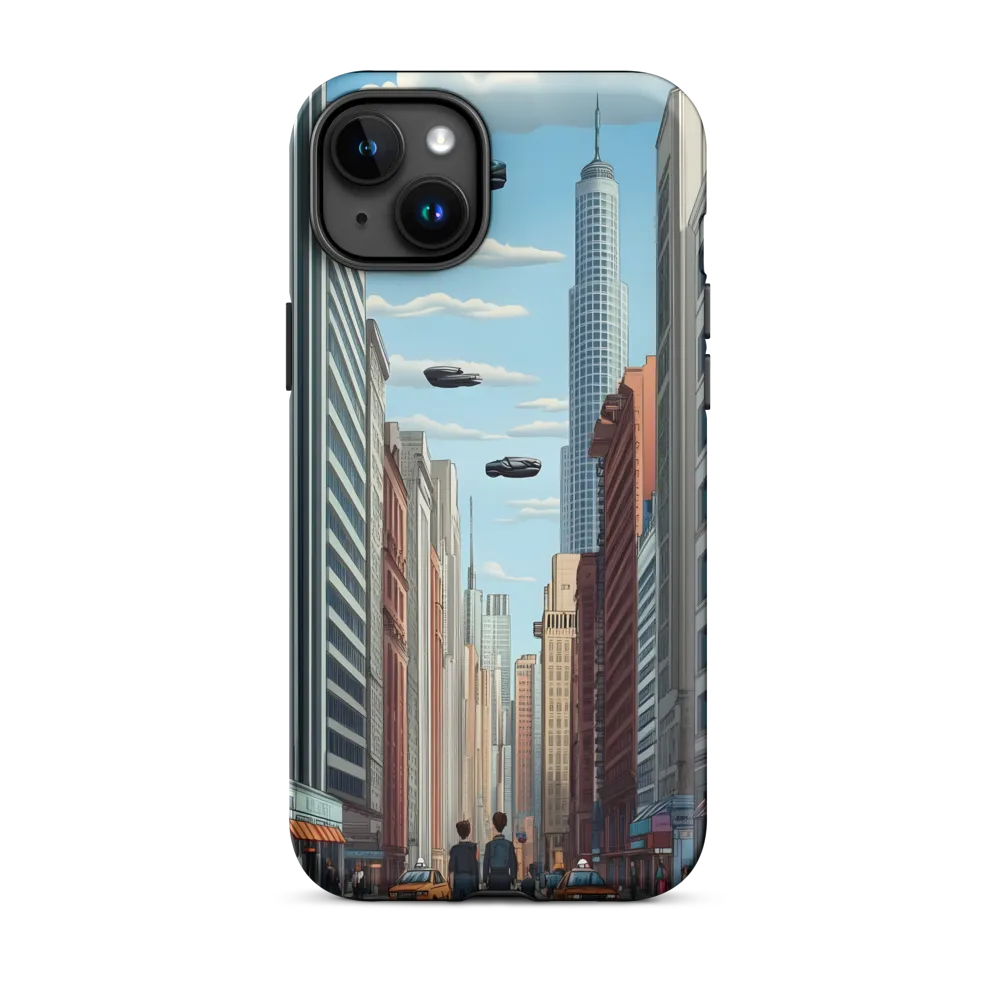 Futuristic Stroll through the Urban Skyline