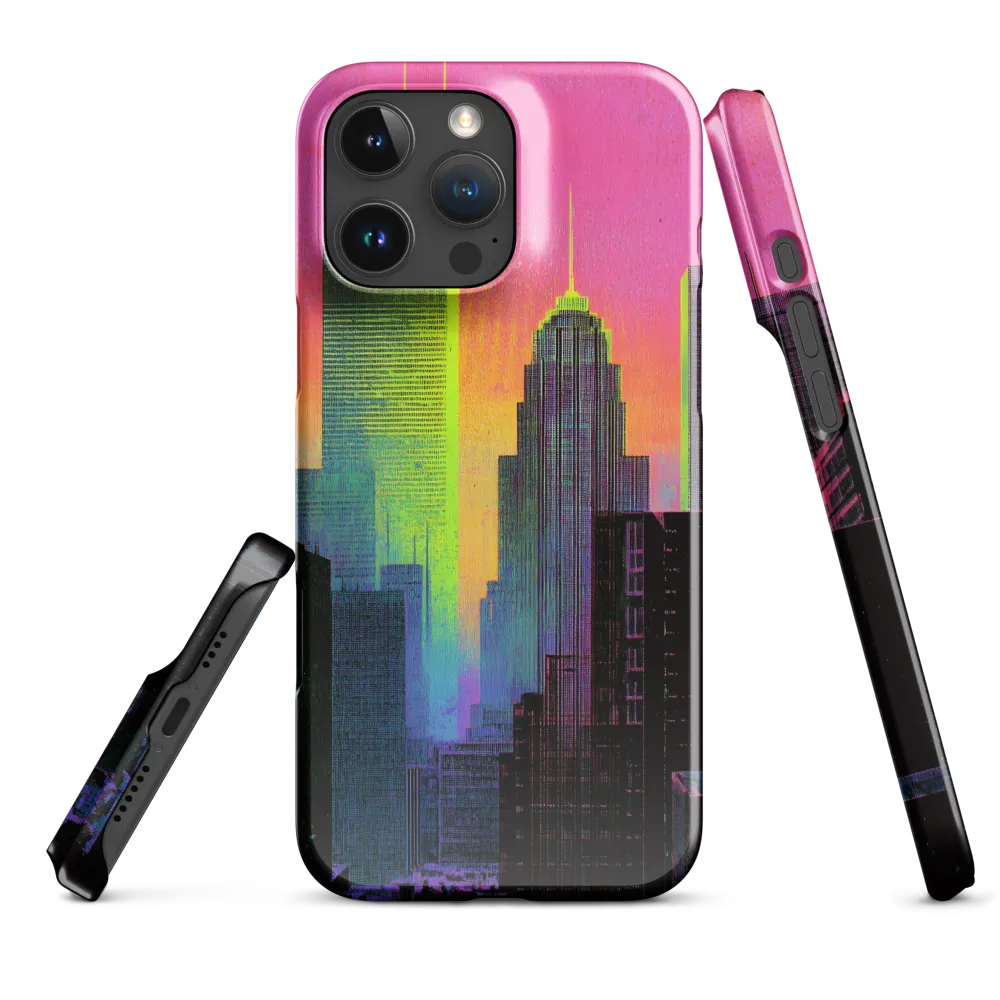 Neon Dreamscape: A Synthwave City | Phone Case |  16 Pro Max | Snap Case | Glossy
