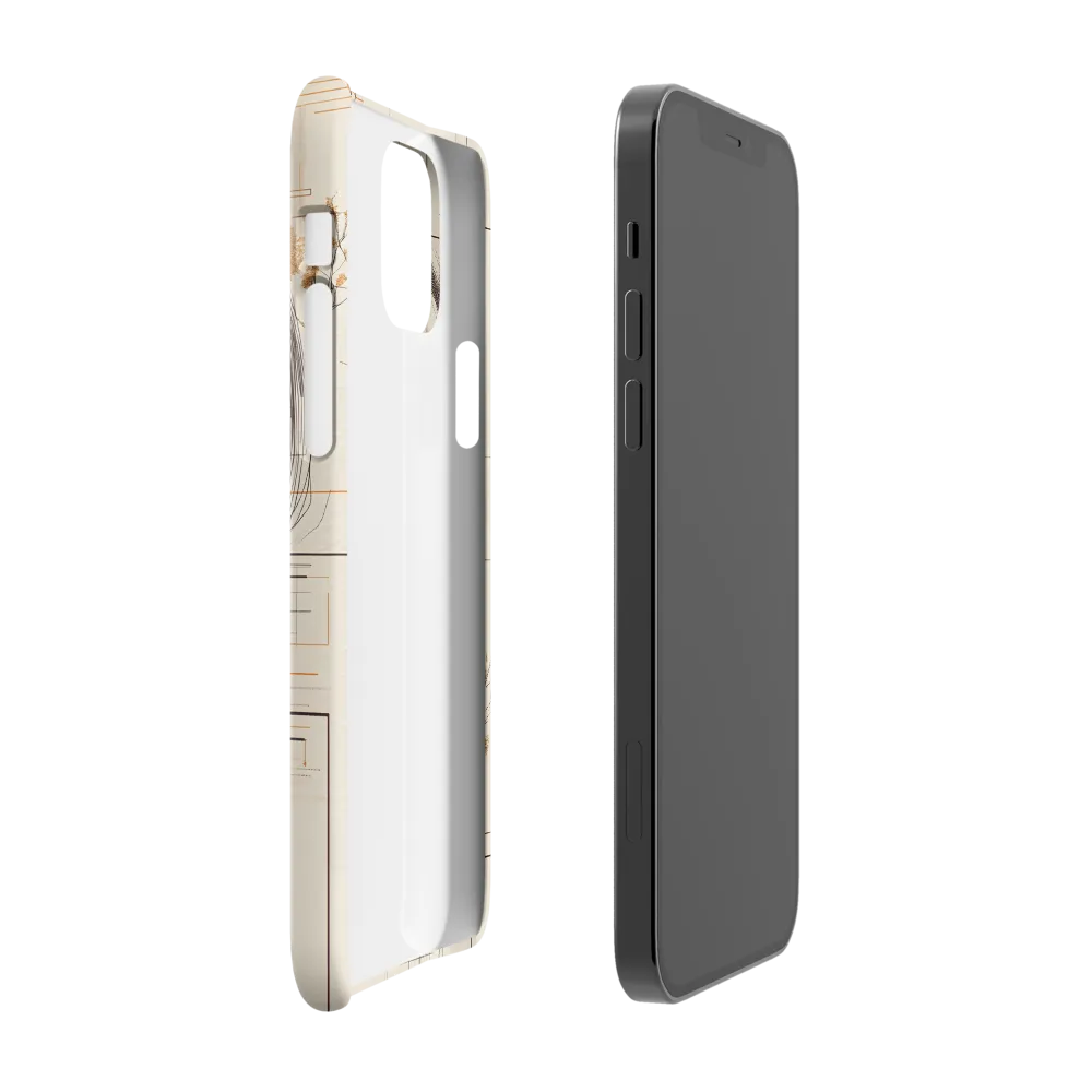 Serenity in Lines | Phone Case |  12 Pro | Snap Case | Glossy