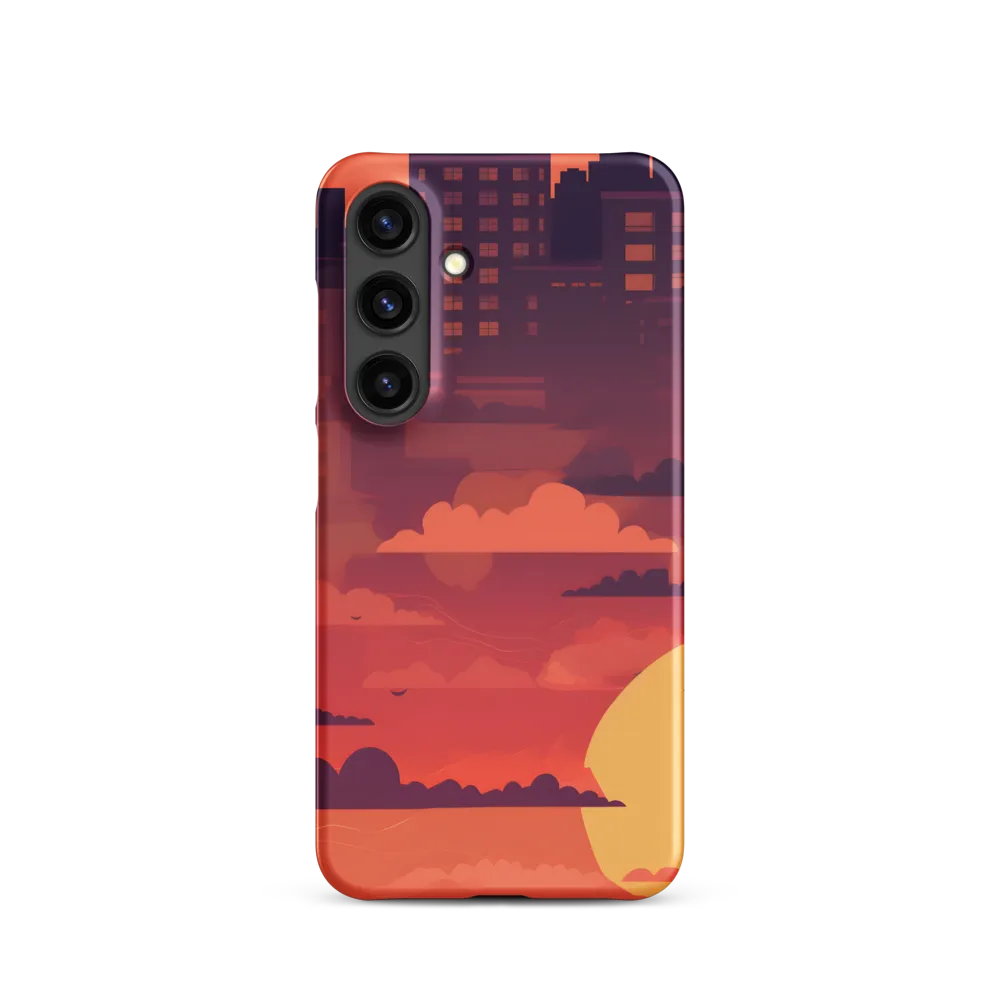 Urban Dusk: A Symphony of Cityscapes | Phone Case |  S24 | Snap Case | Matte